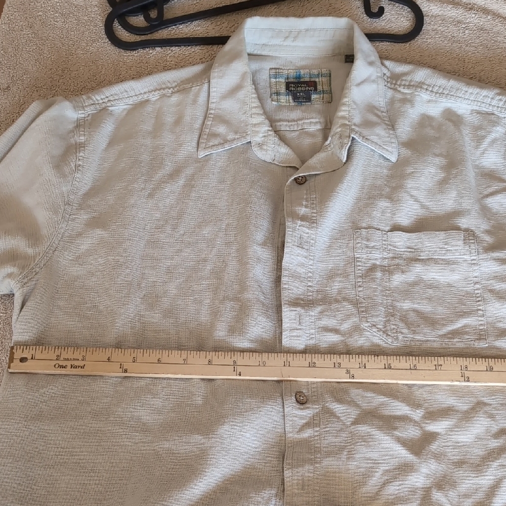 Royal Robbins White Casual Button Down Shirt
